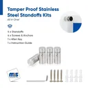 Marine Grade 316 Stainless Steel All in One Standoffs (Restored 3)