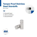 Marine Grade 316 Stainless Steel All in One Standoffs (Restored 4)