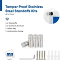 Marine Grade 316 Stainless Steel All in One Standoffs (Restored 5)