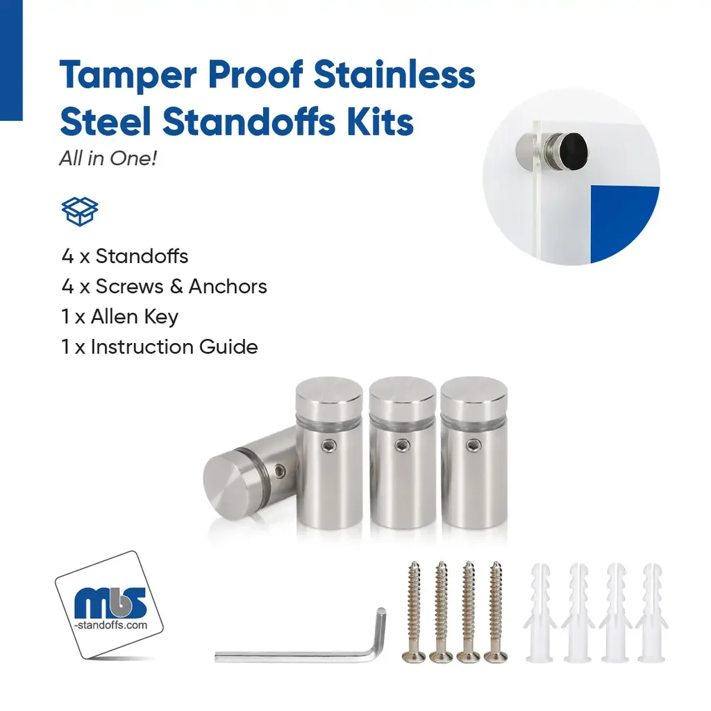 Marine Grade 316 Stainless Steel All in One Standoffs (Restored 15)