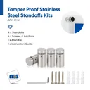 Marine Grade 316 Stainless Steel All in One Standoffs (Restored 15)