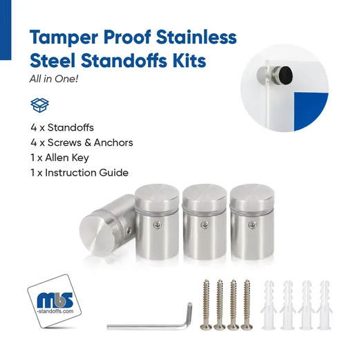 Marine Grade 316 Stainless Steel All in One Standoffs (Restored 23)