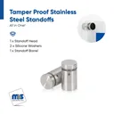 Marine Grade 316 Stainless Steel All in One Standoffs (Restored 24)
