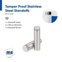 Marine Grade 316 Stainless Steel All in One Standoffs (Restored 28)