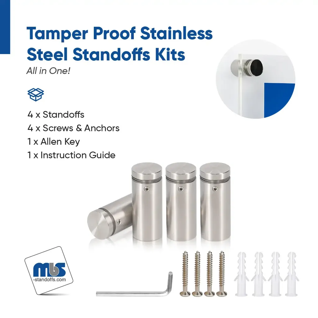 Marine Grade 316 Stainless Steel All in One Standoffs (Restored 37)