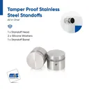 Marine Grade 316 Stainless Steel All in One Standoffs (Restored 40)
