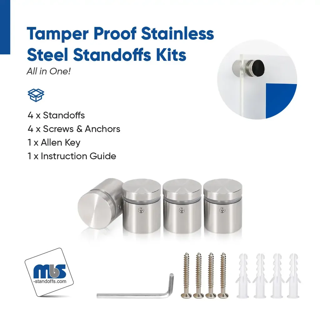 Marine Grade 316 Stainless Steel All in One Standoffs (Restored 43)