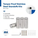 Marine Grade 316 Stainless Steel All in One Standoffs (Restored 49)