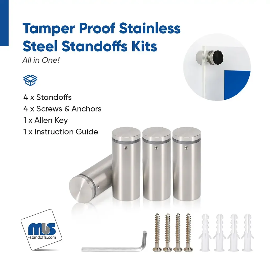 Marine Grade 316 Stainless Steel All in One Standoffs (Restored 59)