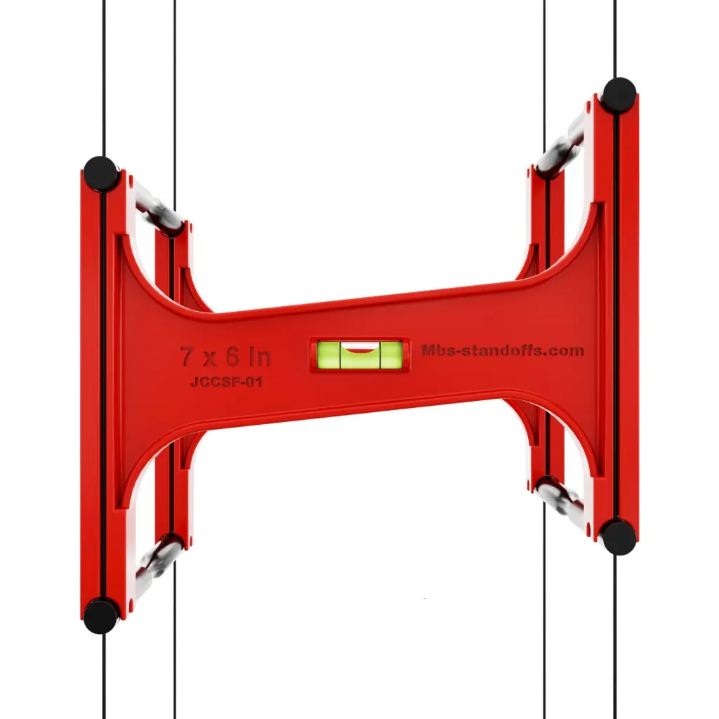 Cable-to-Cable Side Fork & Peg Angled Alignment Jig | 7" x 6" Spacing | Sold as Pair | 7.75"x7.25