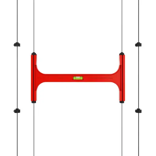 [JCSF-03] Triple-Bottle Shelf Front Installation Jig for 1/16" Cable | 6" Spacing | Float Wine Display | 11.75"x6"