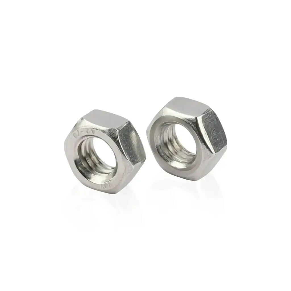 M6 x 1.0 Metric Hex Nuts, Stainless Steel 18-8 (A2), Corrosion Resistant Machine Fasteners