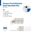 Outdoor Grade 304 Stainless Steel All in One Standoffs (Restored 540)