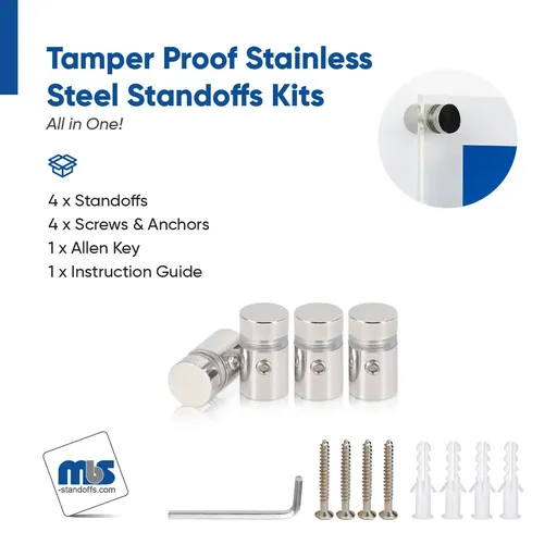 Outdoor Grade 304 Stainless Steel All in One Standoffs (Restored 540)