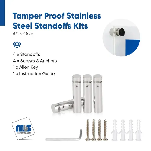 Outdoor Grade 304 Stainless Steel All in One Standoffs (Restored 546)