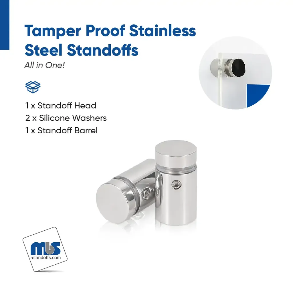 Outdoor Grade 304 Stainless Steel All in One Standoffs (Restored 551)