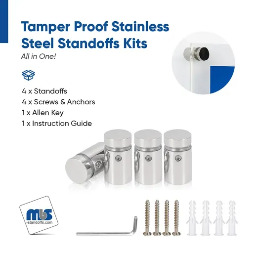 Outdoor Grade 304 Stainless Steel All in One Standoffs (Restored 552)