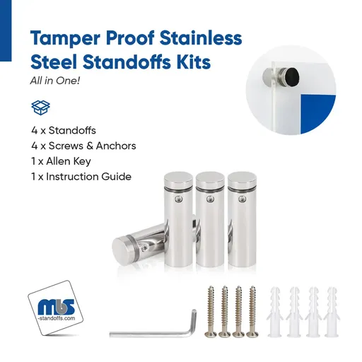 Outdoor Grade 304 Stainless Steel All in One Standoffs (Restored 556)