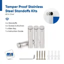 Outdoor Grade 304 Stainless Steel All in One Standoffs (Restored 558)