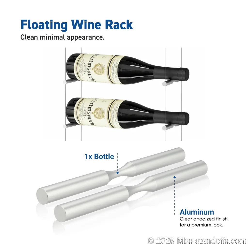 Merlot 1-Bottle Peg Supports