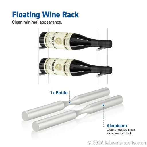 Wine Bottle Pegs for 1/16" Cable