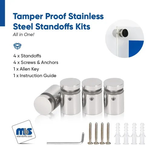 Outdoor Grade 304 Stainless Steel All in One Standoffs (Restored 562)