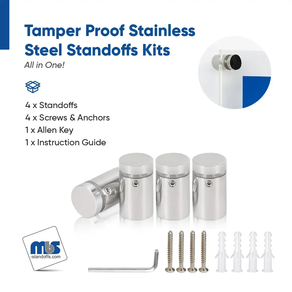 Outdoor Grade 304 Stainless Steel All in One Standoffs (Restored 564)