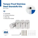 Outdoor Grade 304 Stainless Steel All in One Standoffs (Restored 564)