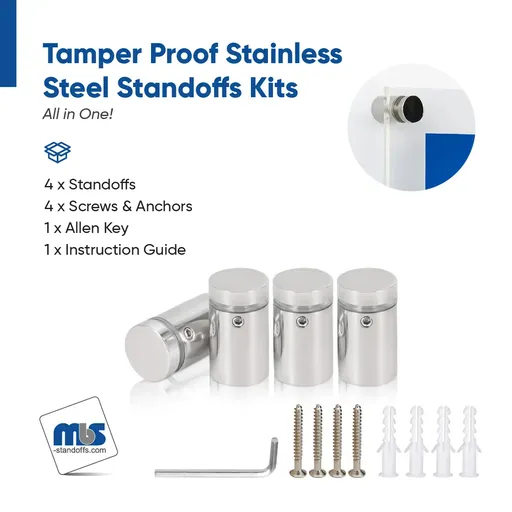 Outdoor Grade 304 Stainless Steel All in One Standoffs (Restored 564)