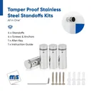 Outdoor Grade 304 Stainless Steel All in One Standoffs (Restored 566)