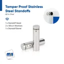 Outdoor Grade 304 Stainless Steel All in One Standoffs (Restored 567)