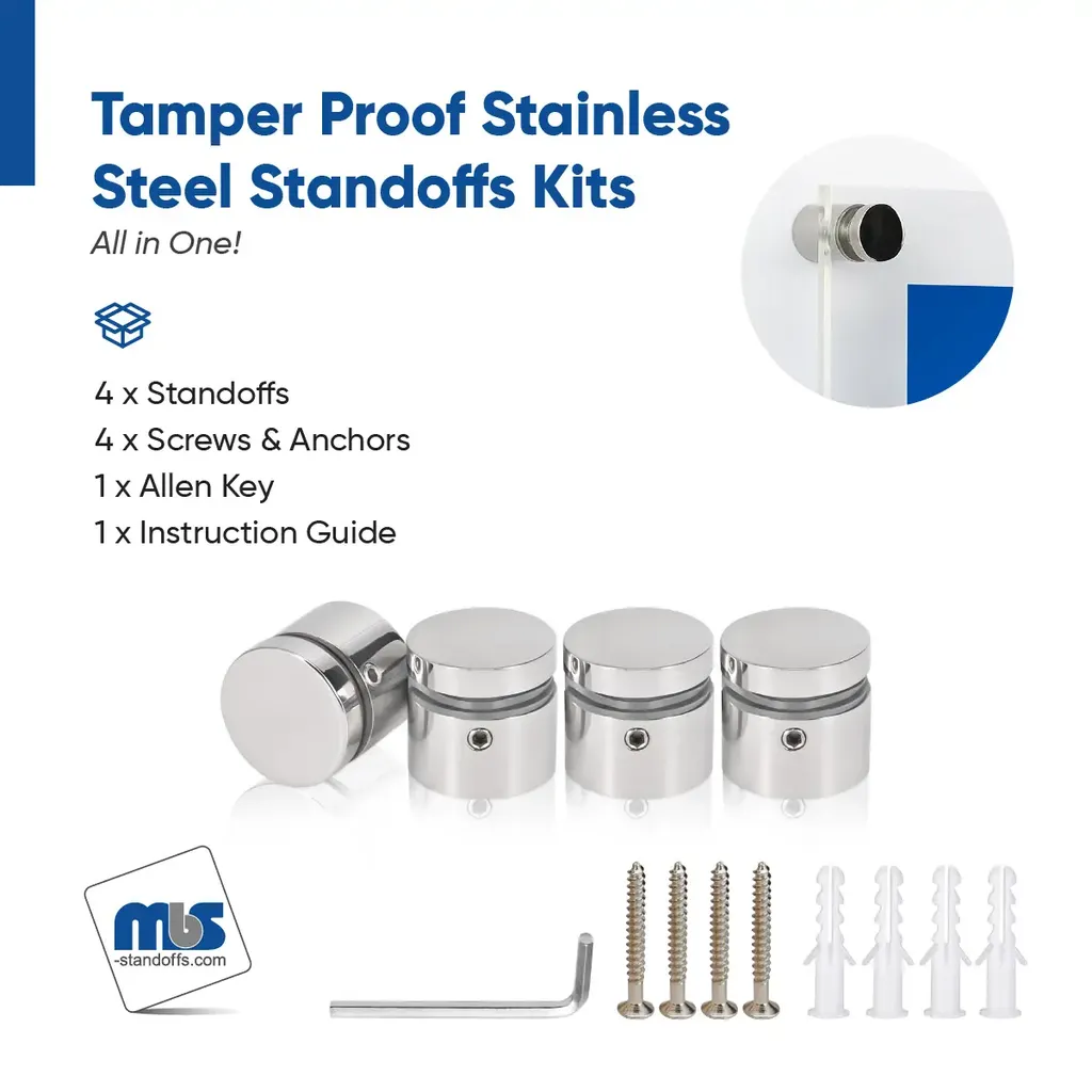 Outdoor Grade 304 Stainless Steel All in One Standoffs (Restored 570)