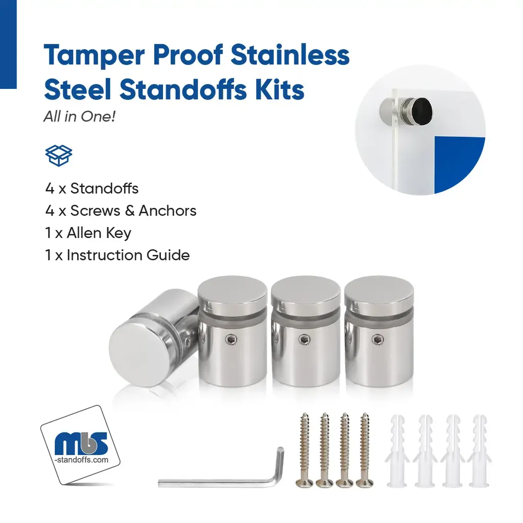 Outdoor Grade 304 Stainless Steel All in One Standoffs (Restored 572)