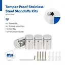 Outdoor Grade 304 Stainless Steel All in One Standoffs (Restored 574)