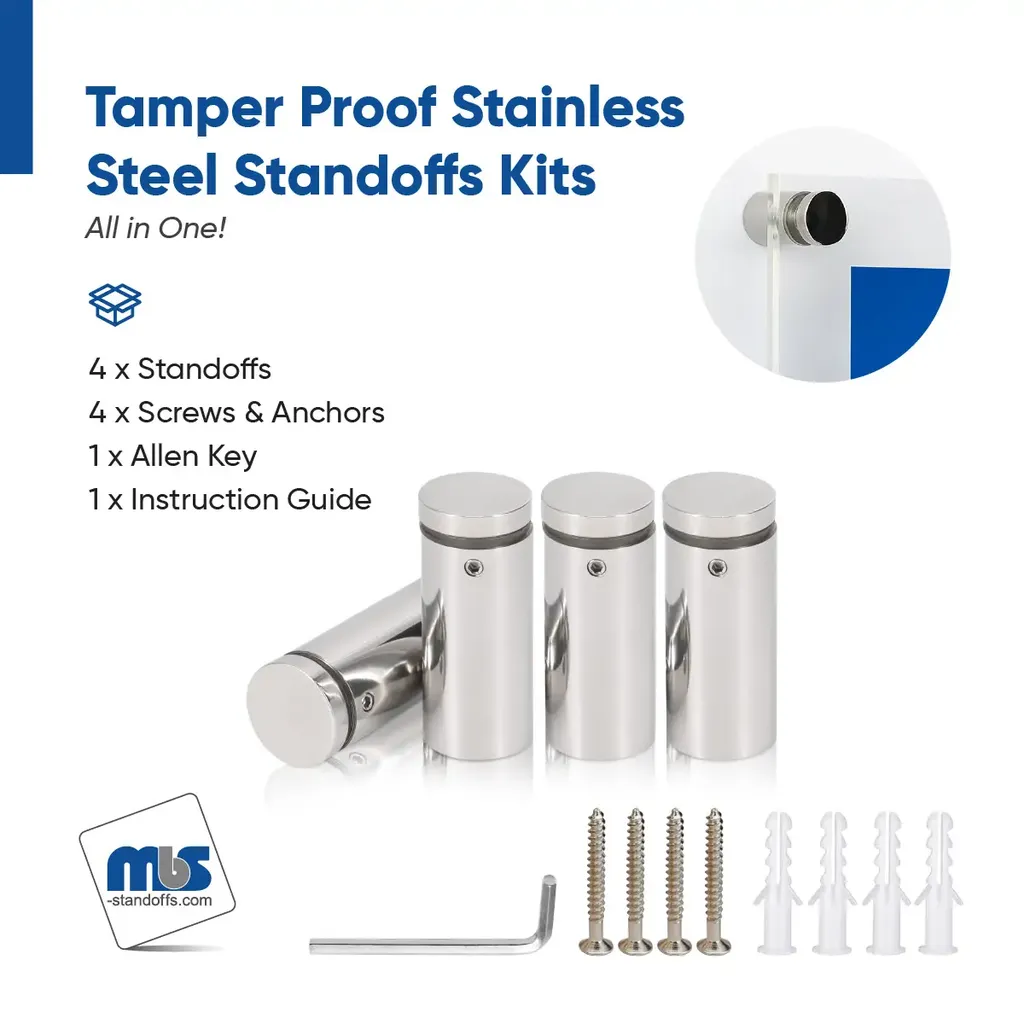 Outdoor Grade 304 Stainless Steel All in One Standoffs (Restored 576)