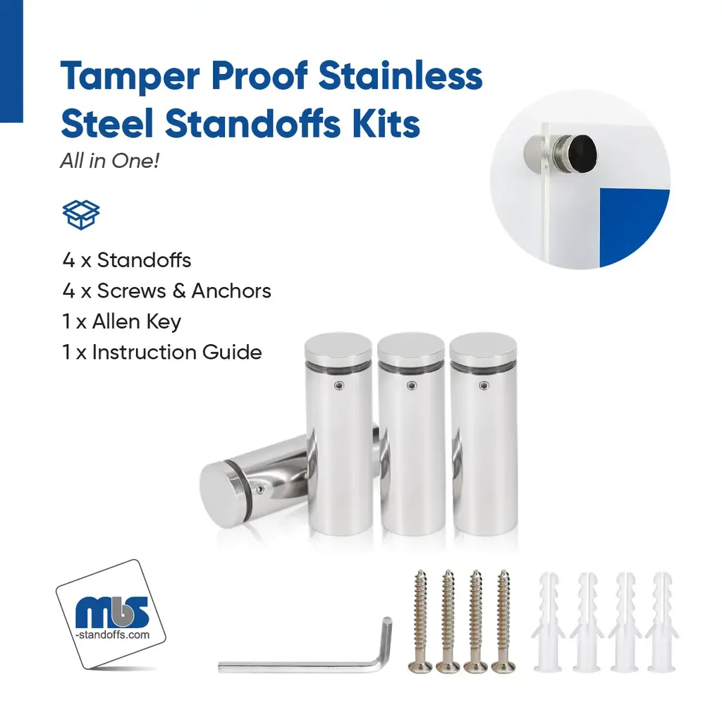 Outdoor Grade 304 Stainless Steel All in One Standoffs (Restored 588)