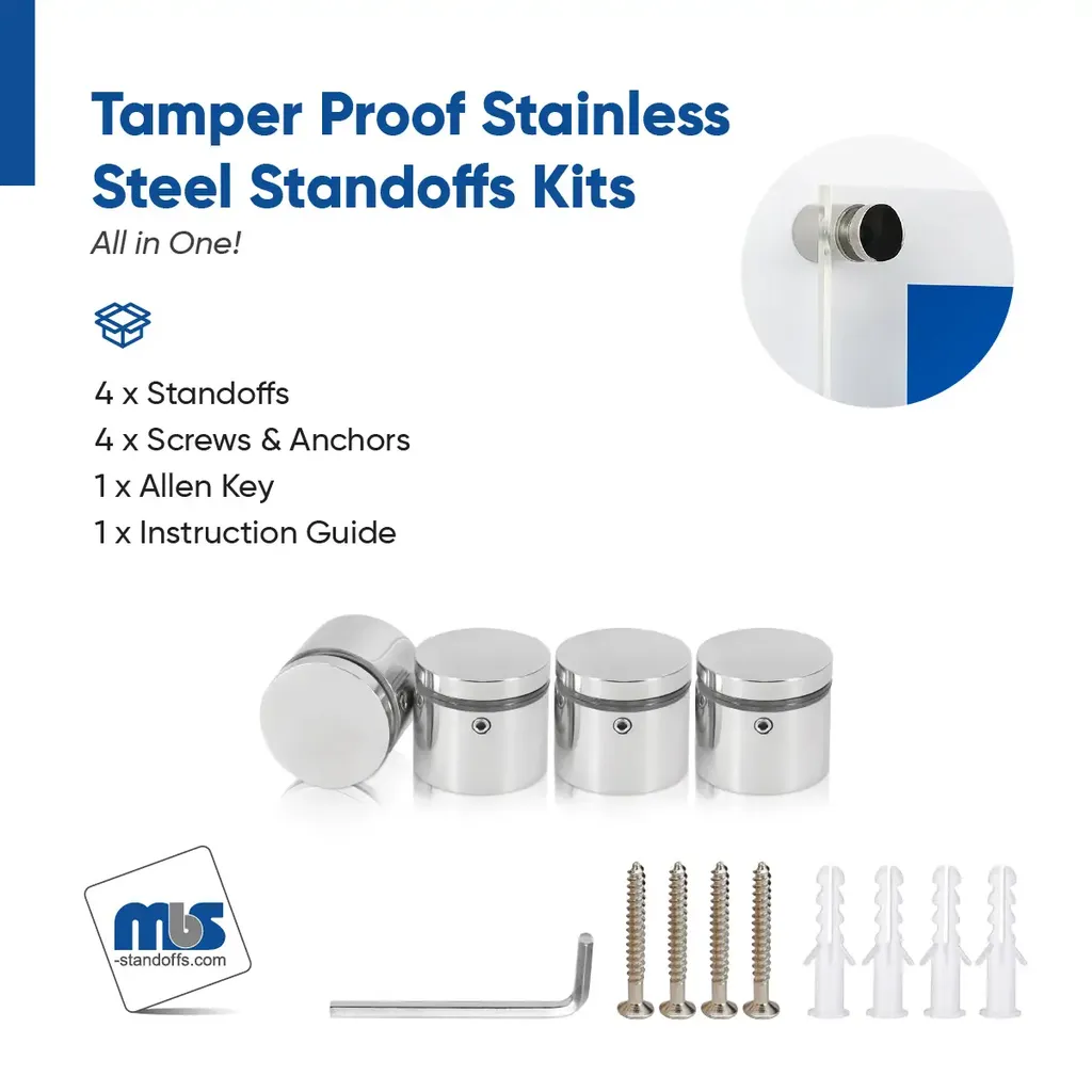Outdoor Grade 304 Stainless Steel All in One Standoffs (Restored 592)