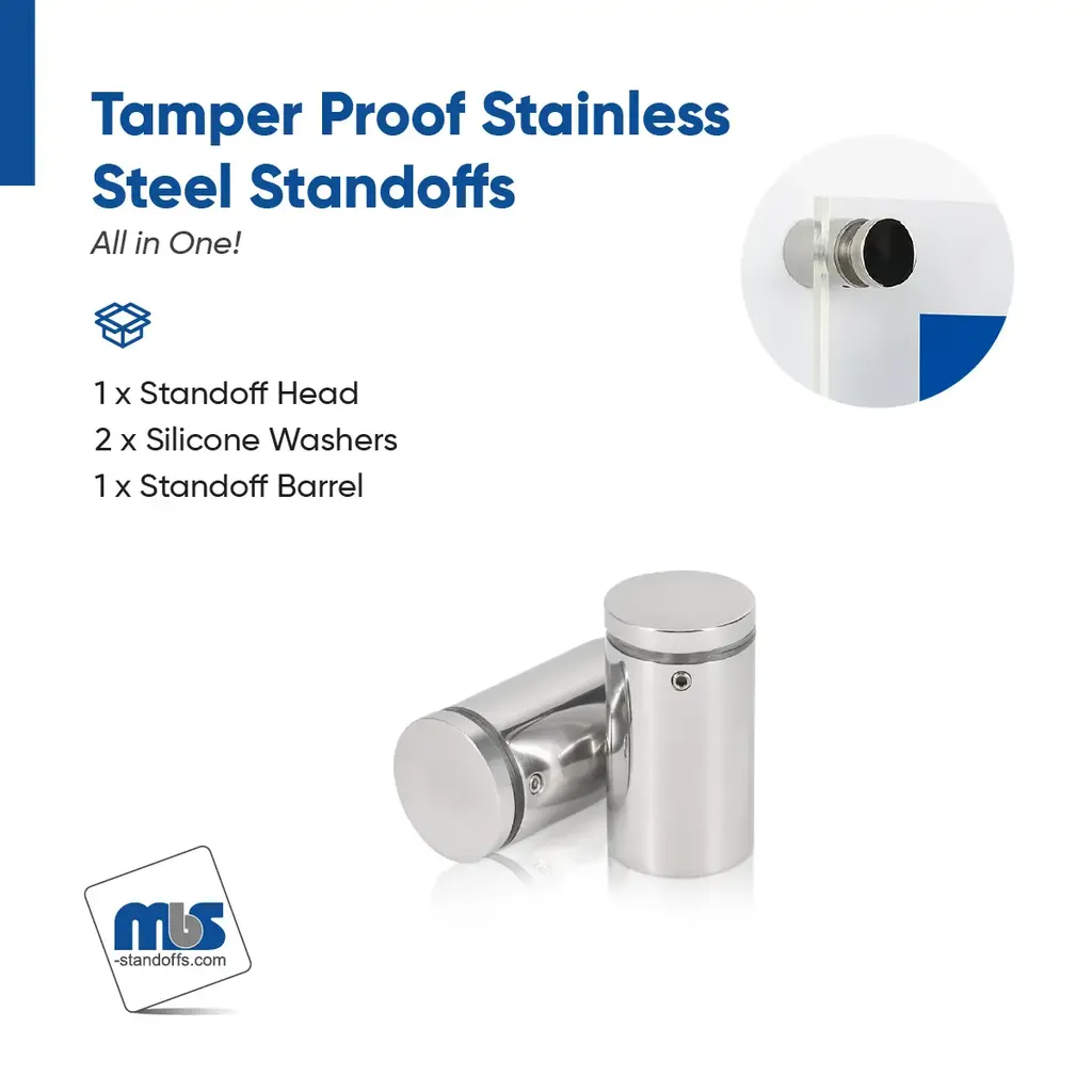 Outdoor Grade 304 Stainless Steel All in One Standoffs (Restored 595)