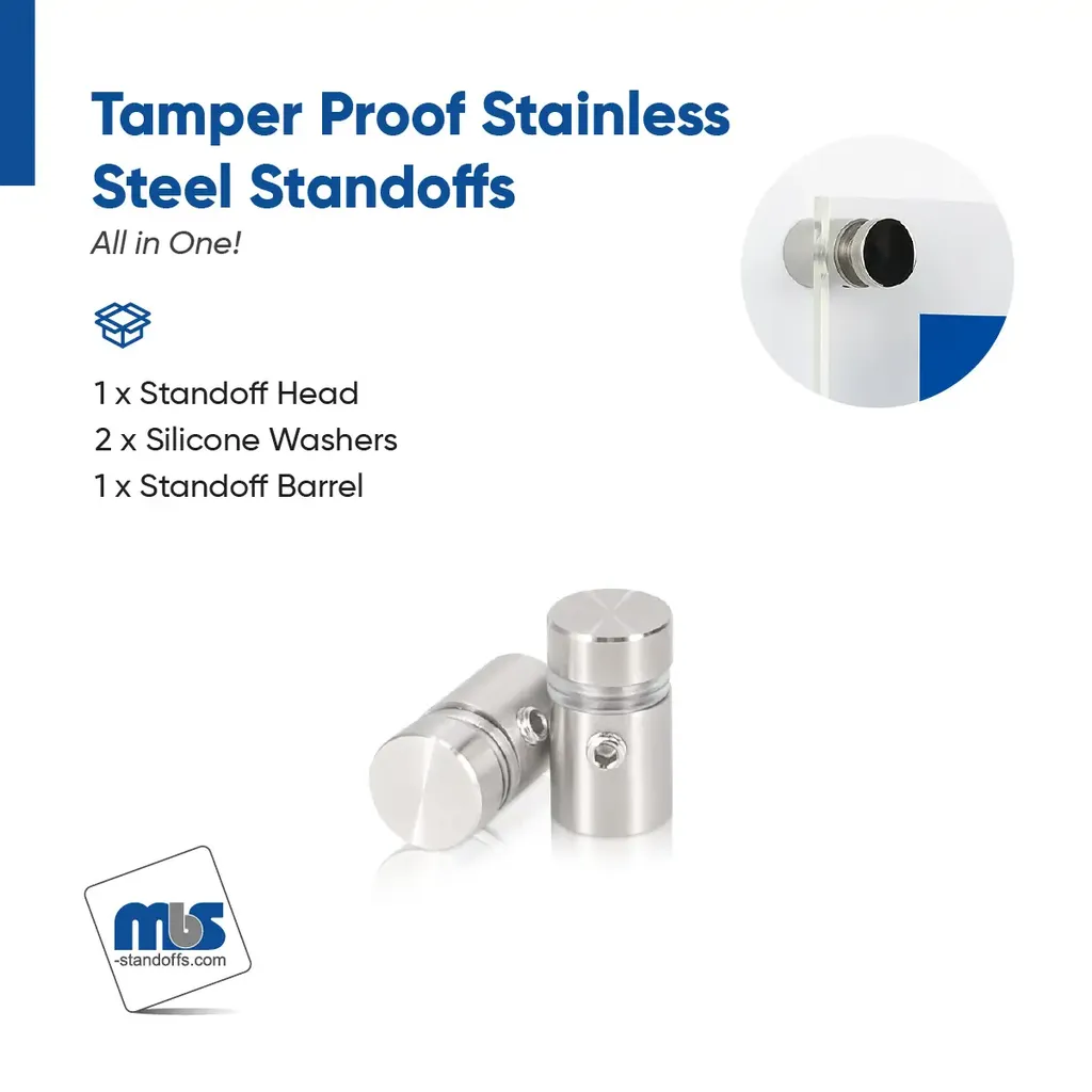 Outdoor Grade 304 Stainless Steel All in One Standoffs (Restored 599)