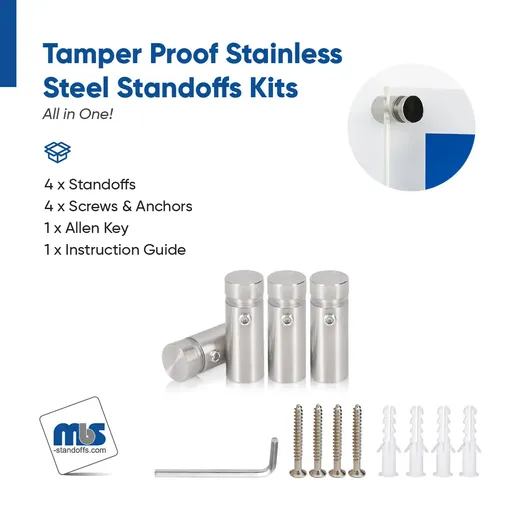 Outdoor Grade 304 Stainless Steel All in One Standoffs (Restored 604)