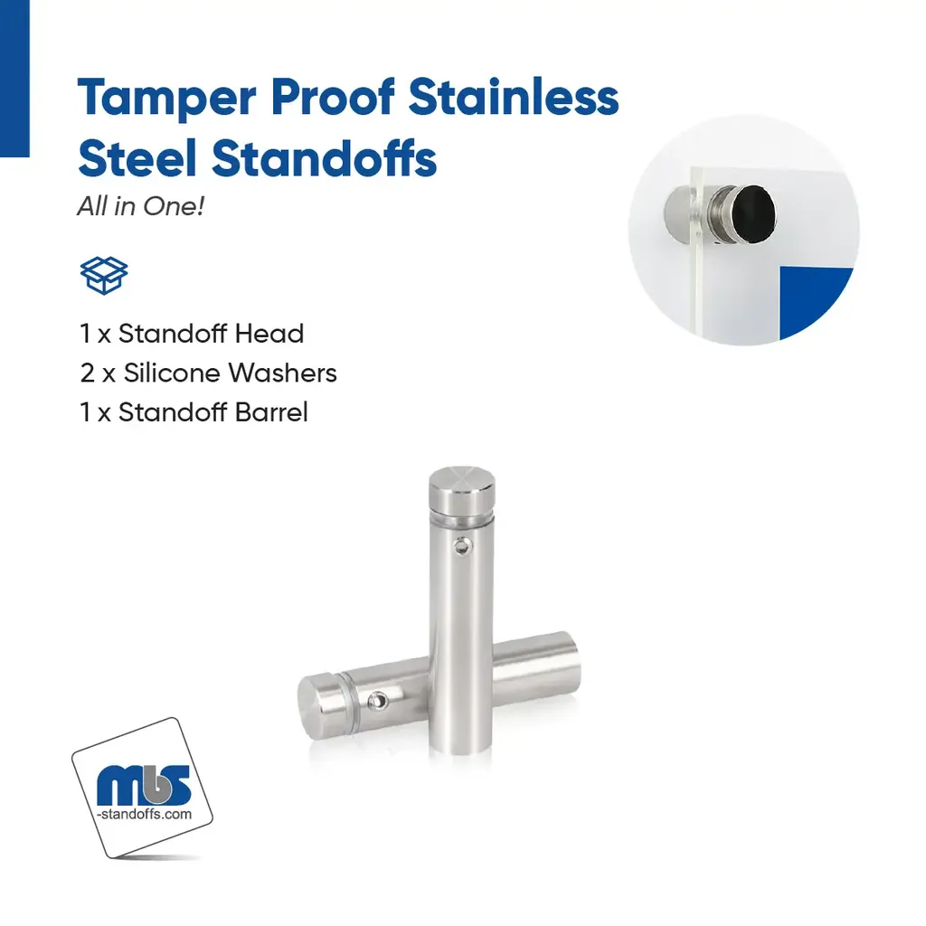 Outdoor Grade 304 Stainless Steel All in One Standoffs (Restored 605)