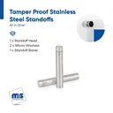 Outdoor Grade 304 Stainless Steel All in One Standoffs (Restored 607)