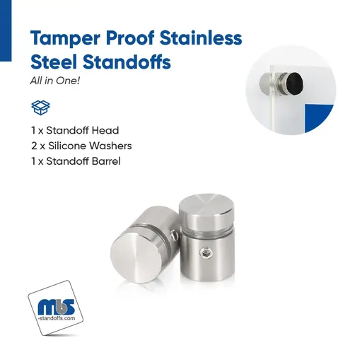 Outdoor Grade 304 Stainless Steel All in One Standoffs (Restored 609)