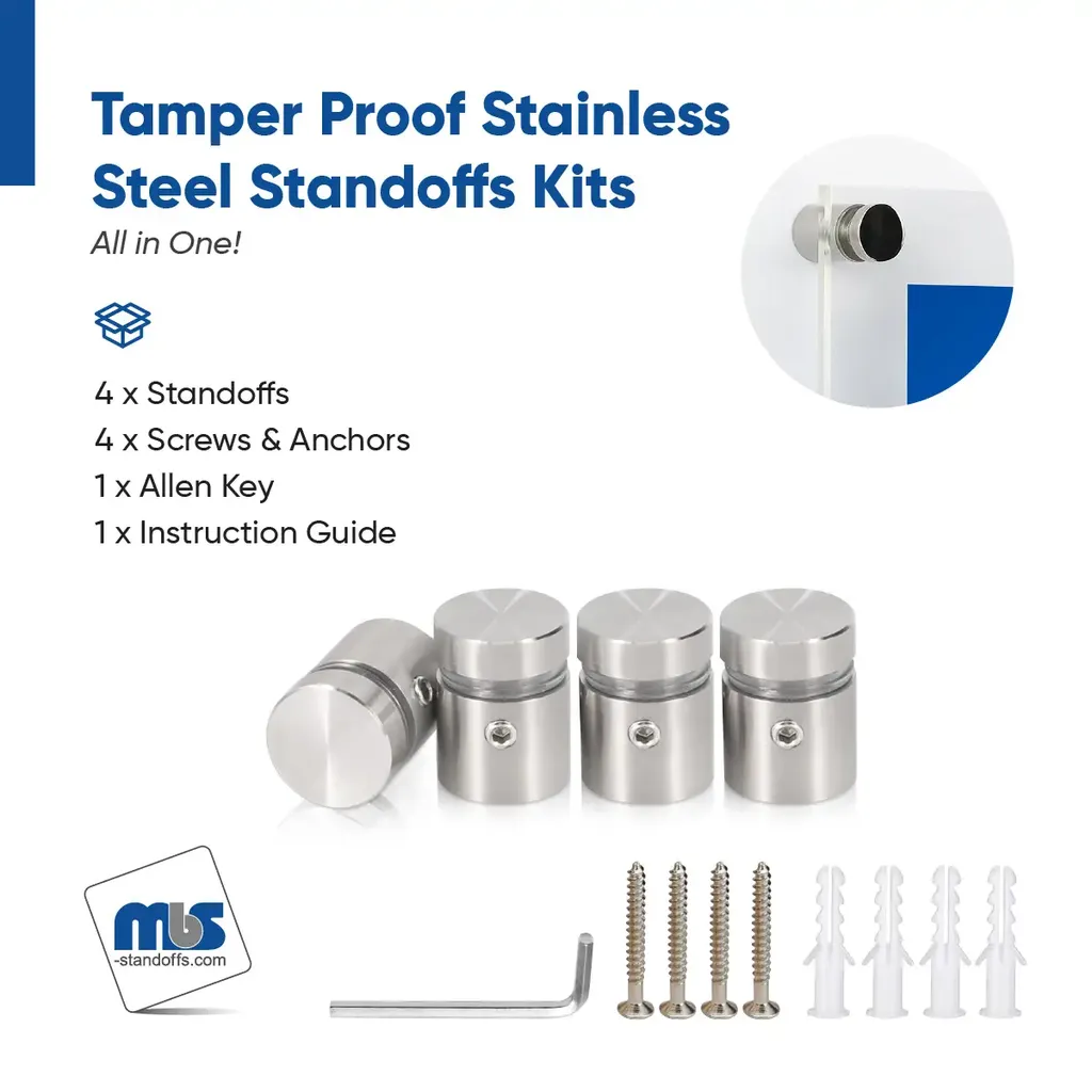Outdoor Grade 304 Stainless Steel All in One Standoffs (Restored 610)