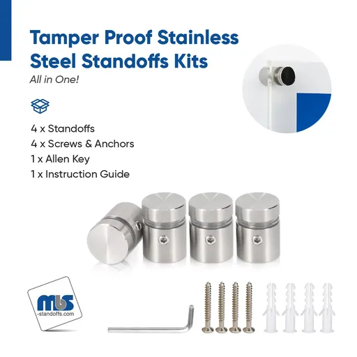 Outdoor Grade 304 Stainless Steel All in One Standoffs (Restored 610)