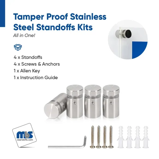Outdoor Grade 304 Stainless Steel All in One Standoffs (Restored 612)