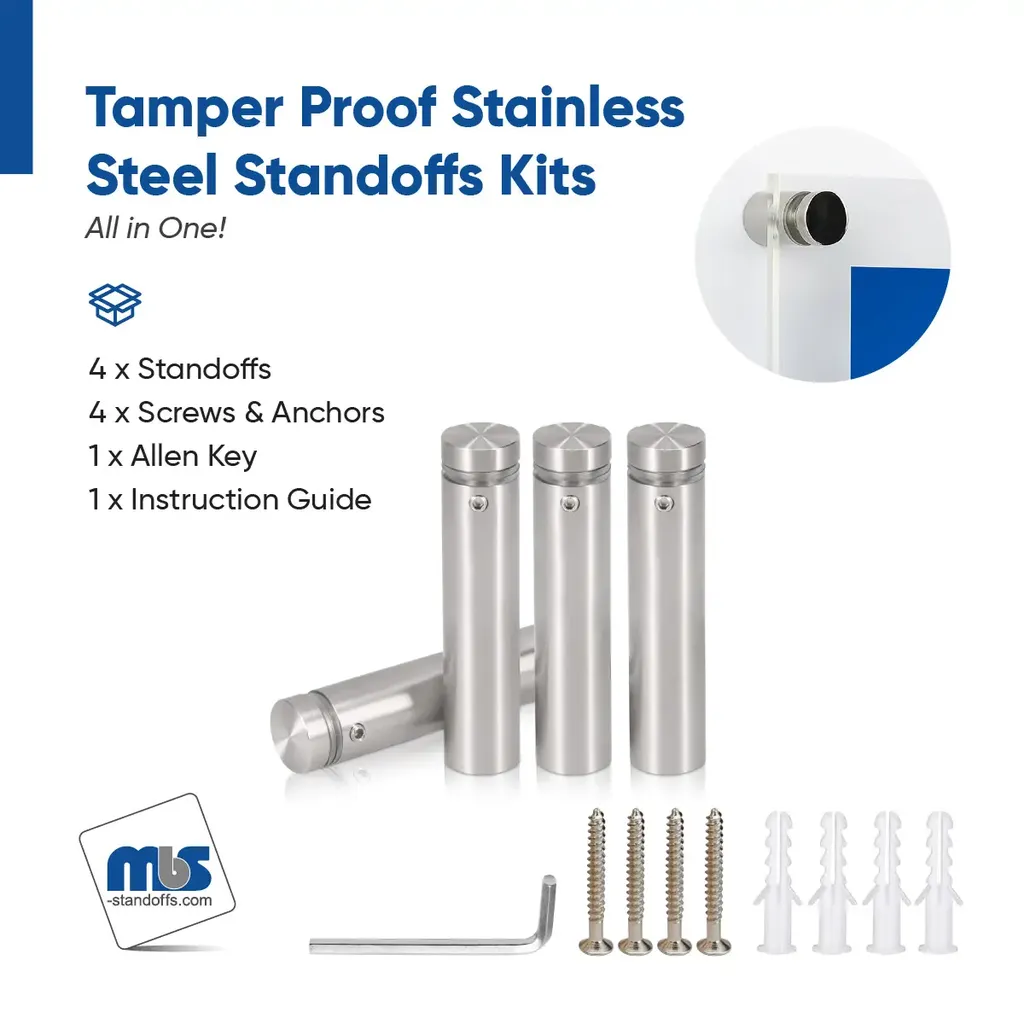 Outdoor Grade 304 Stainless Steel All in One Standoffs (Restored 618)