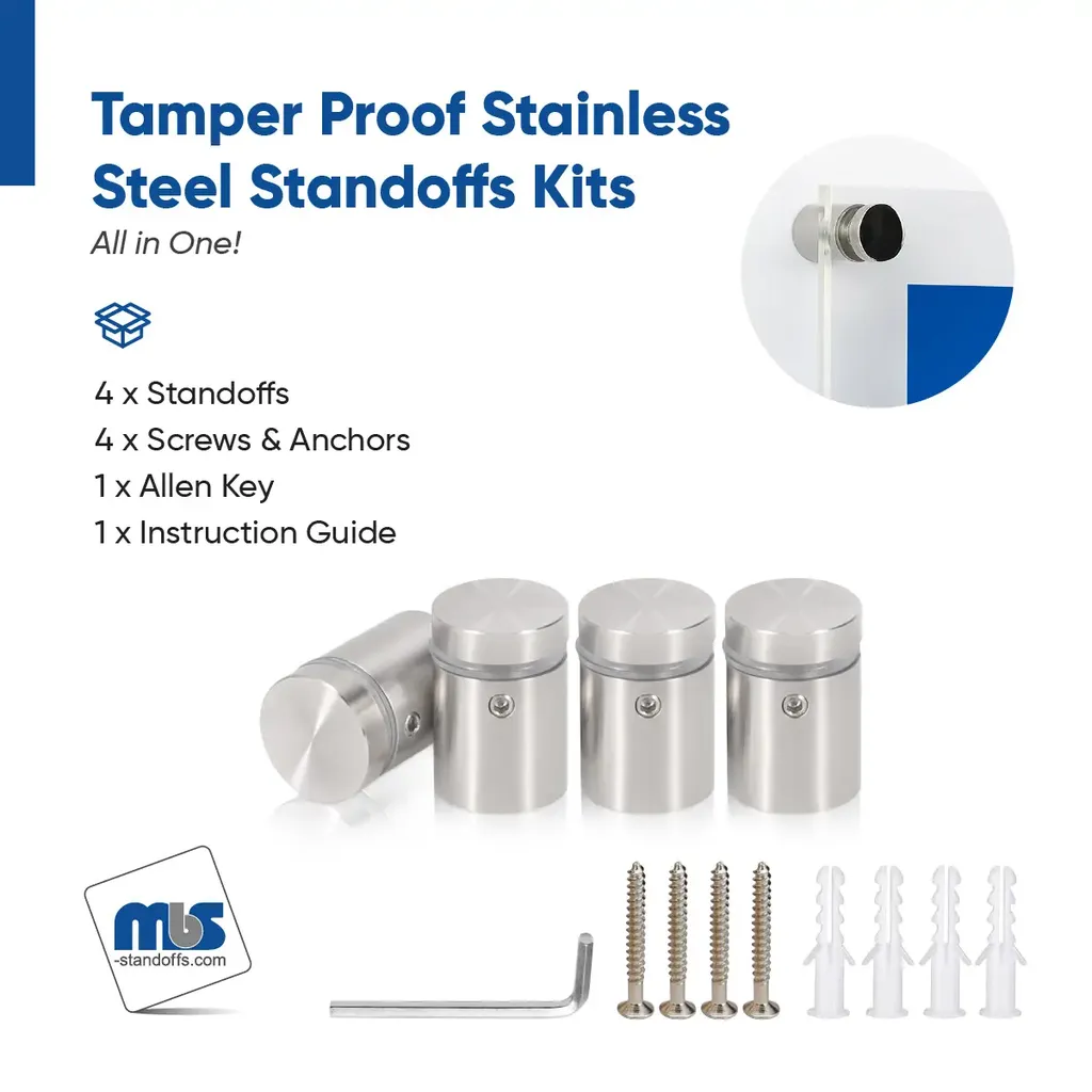 Outdoor Grade 304 Stainless Steel All in One Standoffs (Restored 622)