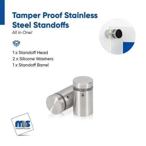 Outdoor Grade 304 Stainless Steel All in One Standoffs (Restored 623)