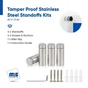 Outdoor Grade 304 Stainless Steel All in One Standoffs (Restored 626)